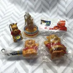 くまのプーさん おきがえフィギュア マスコット セット ガチャ 他 平成
