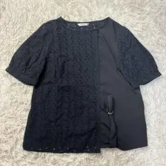 美品✨ゴールデンベア トップス レース ブラック 異素材 Mのサムネイル