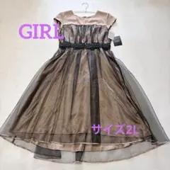 【新品タグ付き】GIRL ガール パーティードレス 結婚式 お呼ばれ 2L