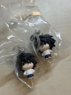 DEATHNOTE デスノート めじるしアクセサリー ガチャガチャ L 2体