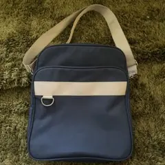 SALE スクールバッグ　ネイビー　韓国　大容量　ショルダー　斜め掛け　学生　通