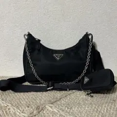 極美品 PRADA プラダ Re-Nylon ショルダーバッグ 1BH204