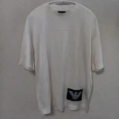EMPORIO ARMANI アイボリー Tシャツ XL　鷲のデカロゴ