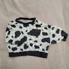牛柄 長袖トップス　80サイズ
