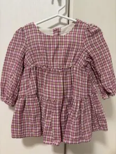 babyGap チェック柄フリルワンピース 80