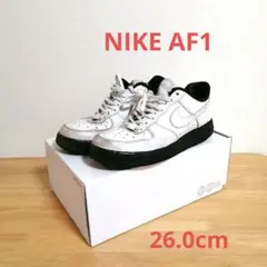 Nike Air Force 1 ホワイト/ブラック 26.0cm スニーカー