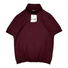 新品未使用 大きいサイズ 23区 タートルネック ハイネック 半袖ニット 46