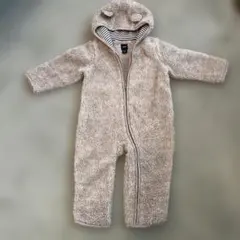 ボア素材 フード付きロンパース 12-18ヶ月