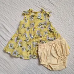 花柄ワンピース 80 未使用 ブルマ付き セット 女の子 夏