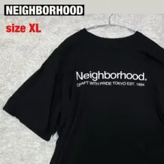 NEIGHBORHOOD】デカロゴ 黒 sizeXL 半袖 - メルカリ