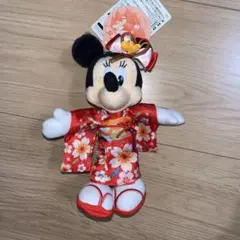 【2017年年明けVer】ミニーマウス 着物ぬいぐるみバッチ