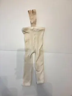 サスペンダー付きレギンス　ホワイトベージュベビーレギンス　西松屋