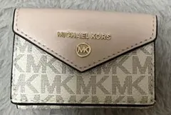 MICHAEL KORS 三つ折り財布 ピンク/ホワイト