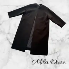Mila Owen ブラック ロングコート