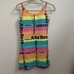 アルバローザ　ALBAROSA レインボー　タンクトップ　ワンピース　チュニック