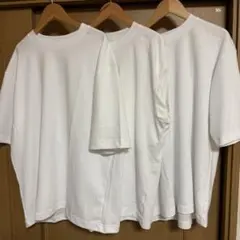 ユニクロ　エアリズムコットンオーバーサイズTシャツ/5分袖　Lサイズ