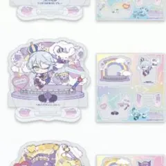 プリパラ 紫京院ひびき 推しちゃれ アクリルカード 缶バッジ 5点