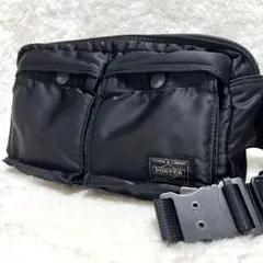 極美品 ポーター タンカー ウエストバッグ ショルダーバッグ ブラック