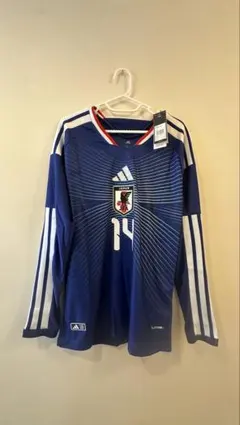 日本代表 W杯ホーム 長袖 ユニフォーム 伊東純也 #14オーセンティックLのサムネイル