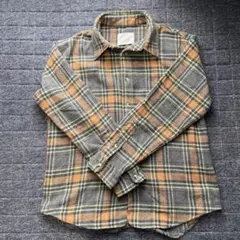 起毛チェックネルシャツ vintage