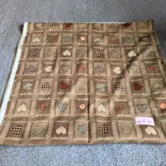 ハート模様の綿生地 105×205 cm