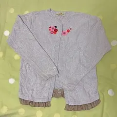 ファミリア　エフダッシュ　カーディガン　130   お花