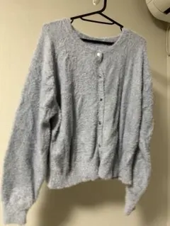 レディース　長袖ニットカーディガン　5点セット