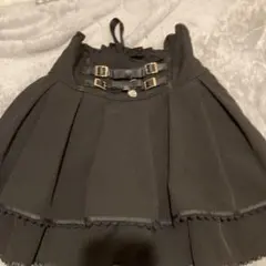 み*く様 LIZLISA リズリサ 2連リボンベルトスカパン 黒