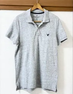 American Eagle アメリカンイーグル ポロシャツ グレー サイズLのサムネイル