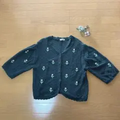 SM2 刺繍が可愛い　カーディガン
