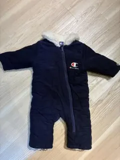 Champion ネイビー ロンパース 80