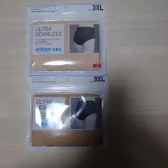 ユニクロ　3XL 　シームレス　ショーツ　ジャストウエスト　２枚組　く