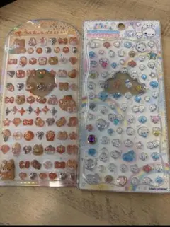 【正規品】あわわちゃんジュエルプチドロップシール　うるちゅるプチシール　2枚