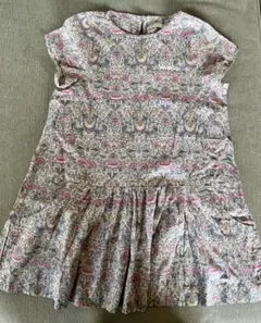 リバティ柄ノースリーブワンピース 120cm