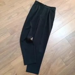 スピックアンドスパン　ブラック スラックス センタープレス　パンツ　38　M