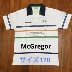 McGregor 半袖ポロシャツ ストライプデザイン　ユニセックス