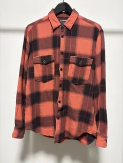 ハリウッドランチマーケット バッファローチェックシャツ ネルシャツ アメカジ 赤