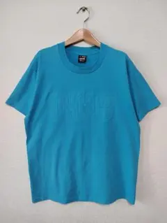 977 90s USA製 エンボス ロゴ シングルステッチ Tシャツ