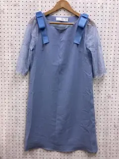 tocco レトロ モード ドメスティック レース袖リボンドレス ワンピースのサムネイル