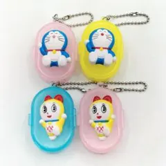 当時物 ドラえもん ドラミちゃん ケース キーチェーン 4個セット レトロ