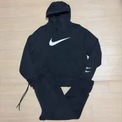 ナイキ レディース スウェット パーカー パンツ 上下 セットアップ ブラック
