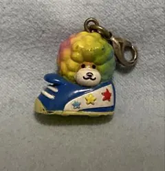 アフロ犬 マスコット キーホルダー スニーカー 平成レトロ 希少 当時物