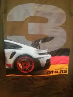 PORSCHE GT3 RS フォトプリントTシャツ カーキLサイズ
