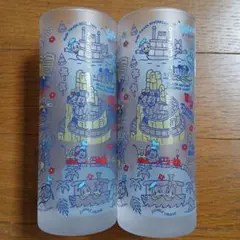 匿名発送☆東京ディズニーランド　パーク絵柄アトラクション　ペアグラス