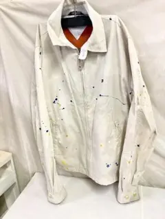 ★TOMMY HILFIGER ホワイト ペイントスプラッター ジャンパー M