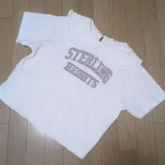 【ハニーズ/コルザ】フリル襟 カレッジロゴ Tシャツ ホワイト Mのサムネイル