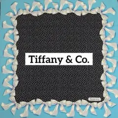 Tiffany ティファニー スカーフ 大判 リボン Tロゴ シルク