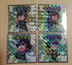 忍たま乱太郎マンチョコ 六年生 4枚セット 潮江 中在家 食満 伊作 六ろ 六は