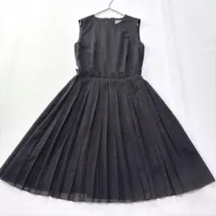 美品✨デイジーリンフォクシー 洗える プリーツ タック フレア ワンピース 40