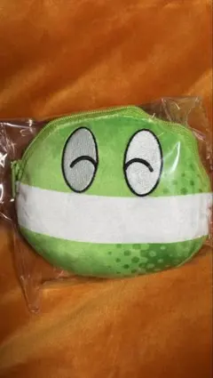 pop'n music ポップンミュージック　ぬいぐるみ パスケース　緑ポップ君